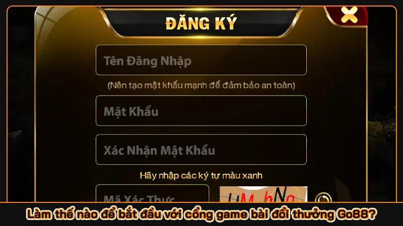 Làm thế nào để bắt đầu với cổng game bài đổi thưởng Go88?