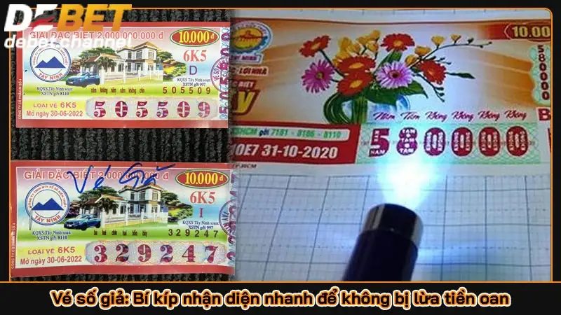 Vé số giả: Bí kíp nhận diện nhanh để không bị lừa tiền oan